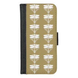 Teak Arts and Crafts Dragonflies iPhone 8/7 Wallet Case