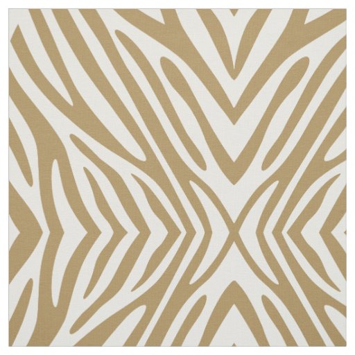 Teak Neutral Zebra Fabric