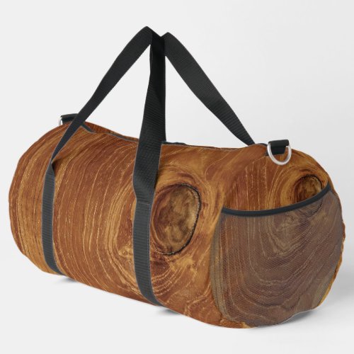 Teak Rustic Wood Grain Brown Nature Pattern Photo Duffle Bag