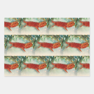 Teak the Bearded Dragon - Wrapping Paper Sheets