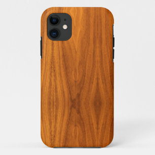 Teak Veneer Wood Grain Style iPhone 11 Case