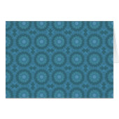 Teal Abstract Flowers (Front Horizontal)