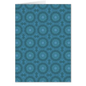 Teal Abstract Flowers (Front)