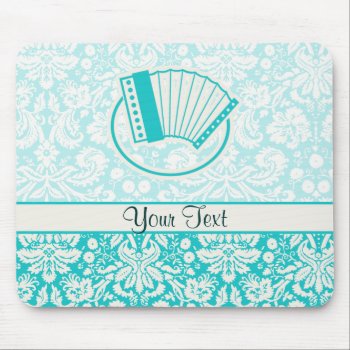 Teal Accordion Mouse Pad by MusicPlanet at Zazzle