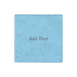 Teal Add Text Custom Template Stone Magnet