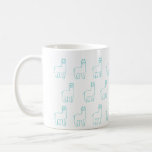 Teal Alpaca Mug<br><div class="desc">Get cozy with this alpaca patterned mug!</div>