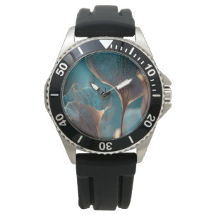 Teal & Amber Ethereal Leaf Sport Watch – Fluid