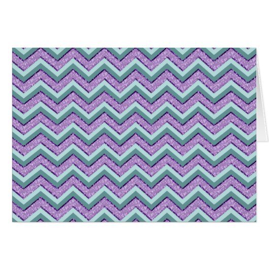 Teal and Amethyst ZigZag Cards (Front Horizontal)
