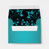 Teal and Black A2 Envelope for Reply Card (Back (Bottom))
