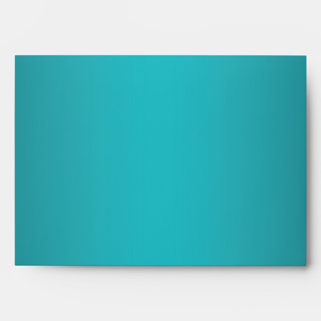 Teal and Black Envelope for 5"x7" Sizes (Front)