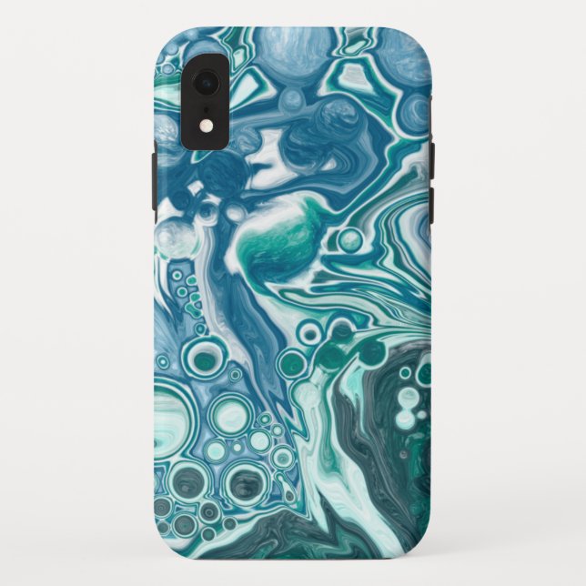 Teal and Blue Turquoise water  Case-Mate iPhone Case (Back)