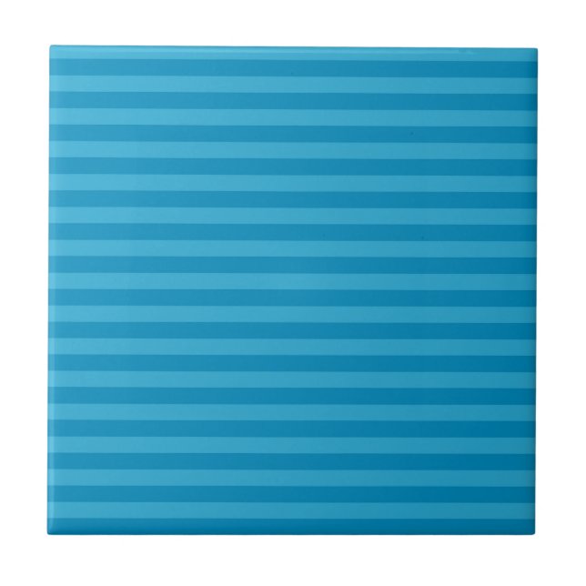 Teal and butterfly blue ceramic tile (Front)