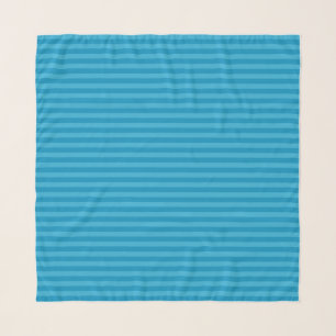 Teal and butterfly blue scarf