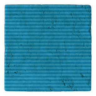 Teal and butterfly blue trivet