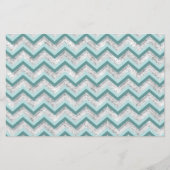 Teal and Crystal Zigzag Pattern (Front)