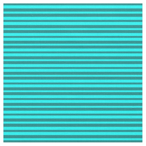 Teal and Cyan Pattern of Stripes Fabric