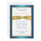 Teal and Gold 65th Birthday Invitation