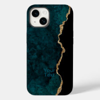 Teal and Gold Agate