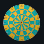 Teal And Gold Dart Board<br><div class="desc">Teal And Gold Dart Board</div>