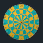 Teal And Gold Dart Board<br><div class="desc">Teal And Gold Dart Board</div>