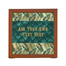 Teal and Gold Design Tote