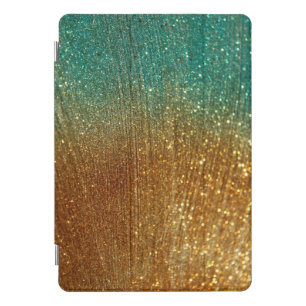 Teal and Gold Glitter iPad Pro Cover