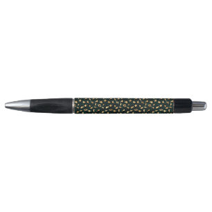 Teal and Gold Leopard Series Design 1 Pen