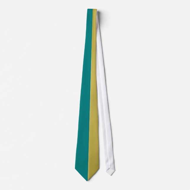 Teal and Gold Tie (Front)