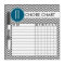 Teal and Gray Chevron Pattern Chore Chart
