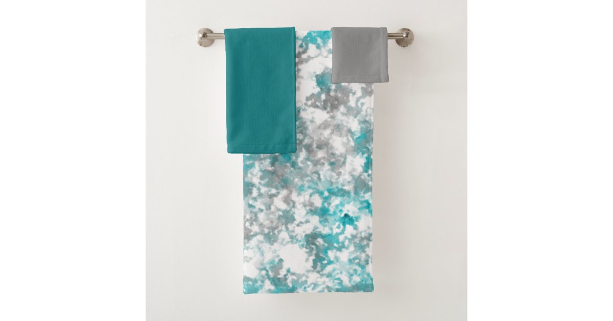 Bath/Hand Towels and Washcloths - Cosmic Blues ($60 set