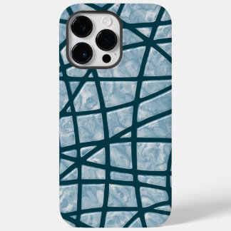 Teal and Green marble effect illustration design Case-Mate iPhone 14 Pro Max Case
