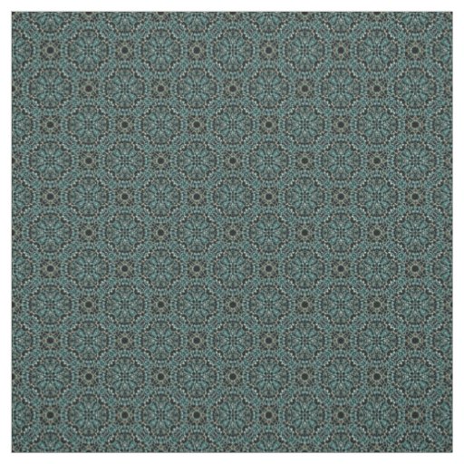 Teal and Grey Knit Pattern Fabric