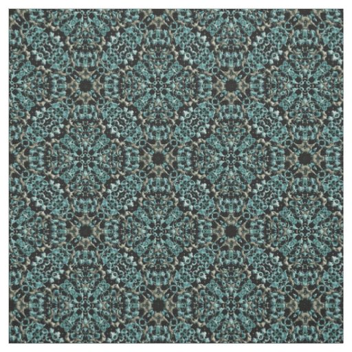 Teal and Grey Knit Pattern Fabric
