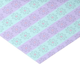 Teal and Lavender Floral 