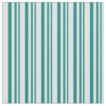 Teal and Light Cyan Stripes/Lines Pattern Fabric
