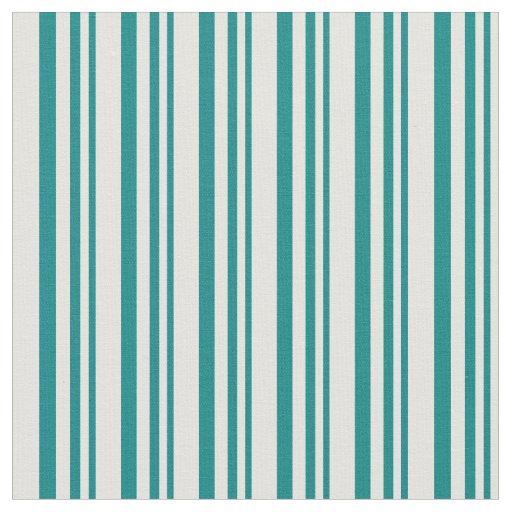 Teal and Light Cyan Stripes/Lines Pattern Fabric