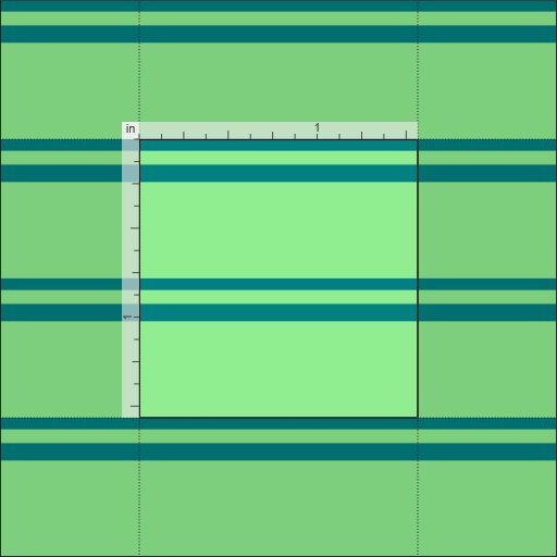 Teal and Light Green Pattern of Stripes Fabric