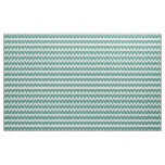 Teal and Off White Chevron Pattern Fabric