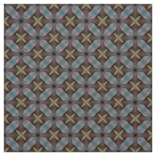 Teal and Olive Upholstery Fabric