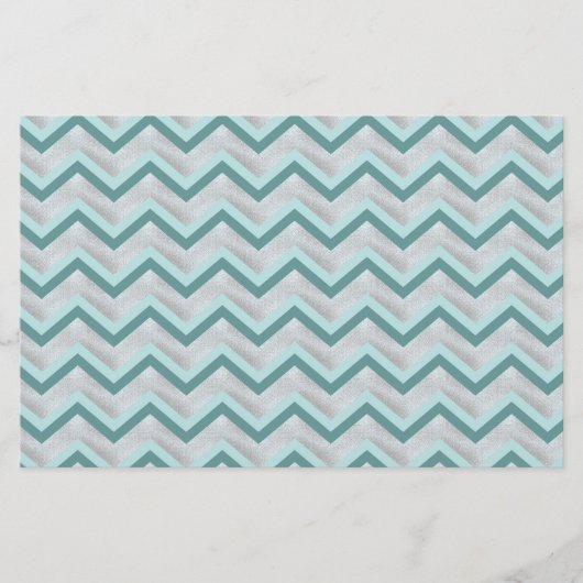 Teal and Pearls ZigZag (Front)