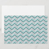 Teal and Pearls ZigZag (Front/Back)