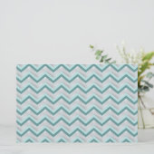 Teal and Pearls ZigZag (Standing Front)
