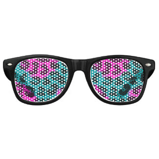 Teal and Pink Cheetah Sun Glasses
