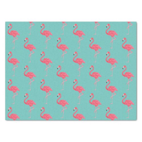 Teal and PInk Flamingo Wrapping Gift Tissue Paper