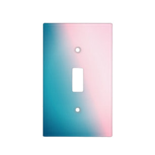 Teal and Pink Gradient Light Switch Cover