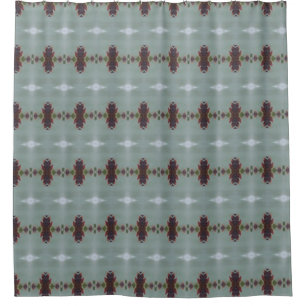 Teal And Plum Shower Curtain
