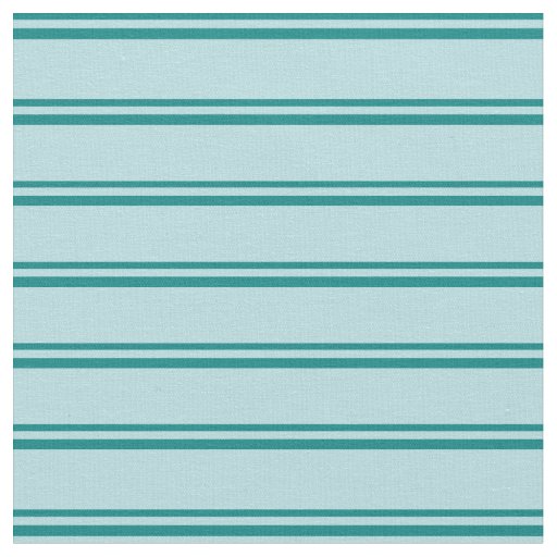 Teal and Powder Blue Striped Pattern Fabric