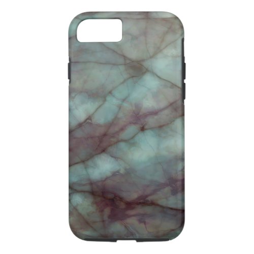 Teal and Purple Fluorite Marble iPhone 87 Case