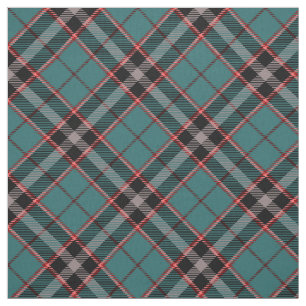 Teal and Red Plaid Bold Pattern Vintage Tartan Fab Fabric