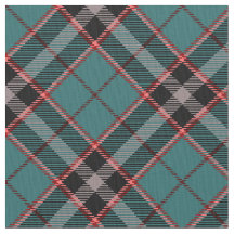 Teal and Red Plaid Bold Pattern Vintage Tartan Fab